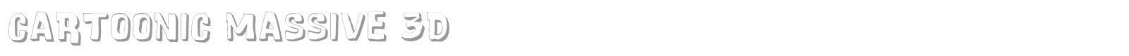 Cartoonic Massive font preview